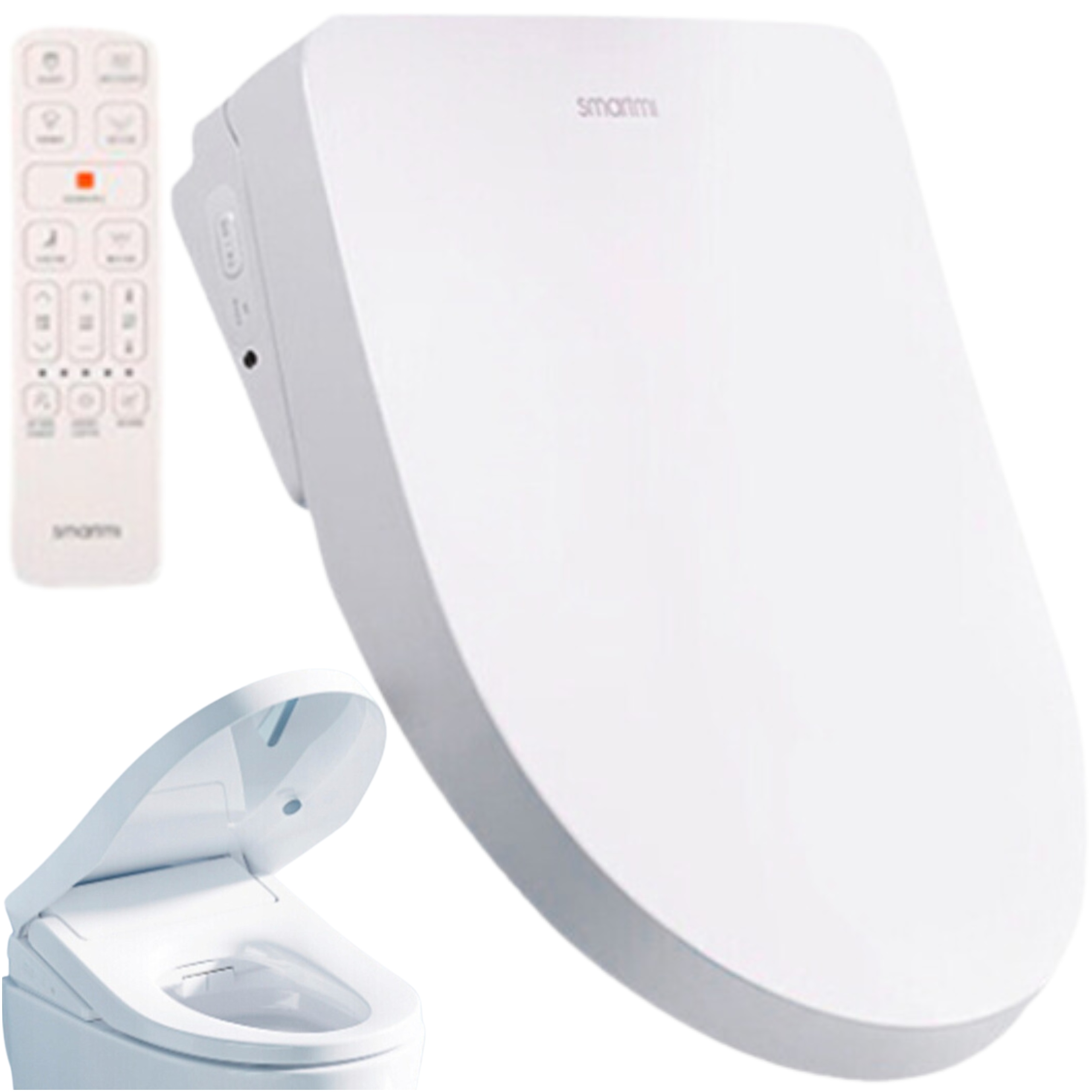 Klozetové prkénko Vyhřívané Sedesové s Bidetovým čističem Bidetem Smart Klapka