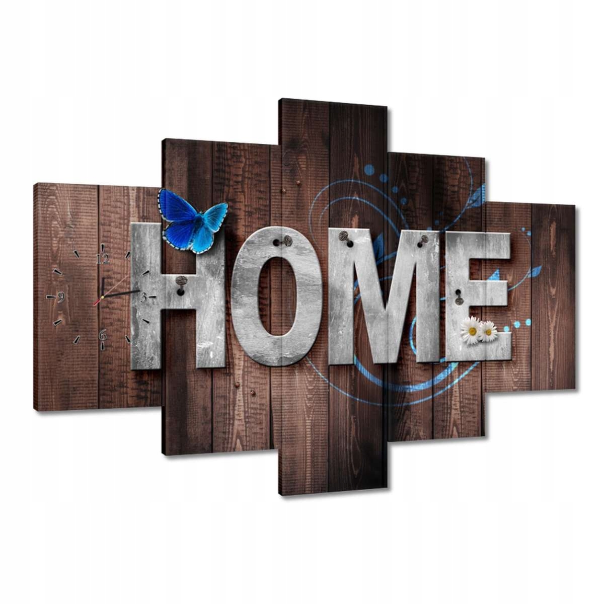 Hodiny 150x105 Nápis Home