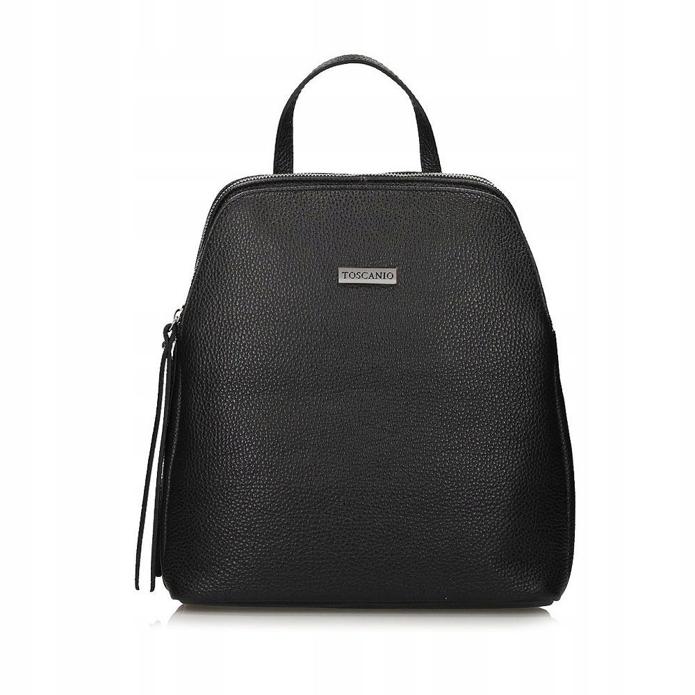 Batoh Dámský Přírodní kůže Městský Malý Elegantní Kabelka Černá E52