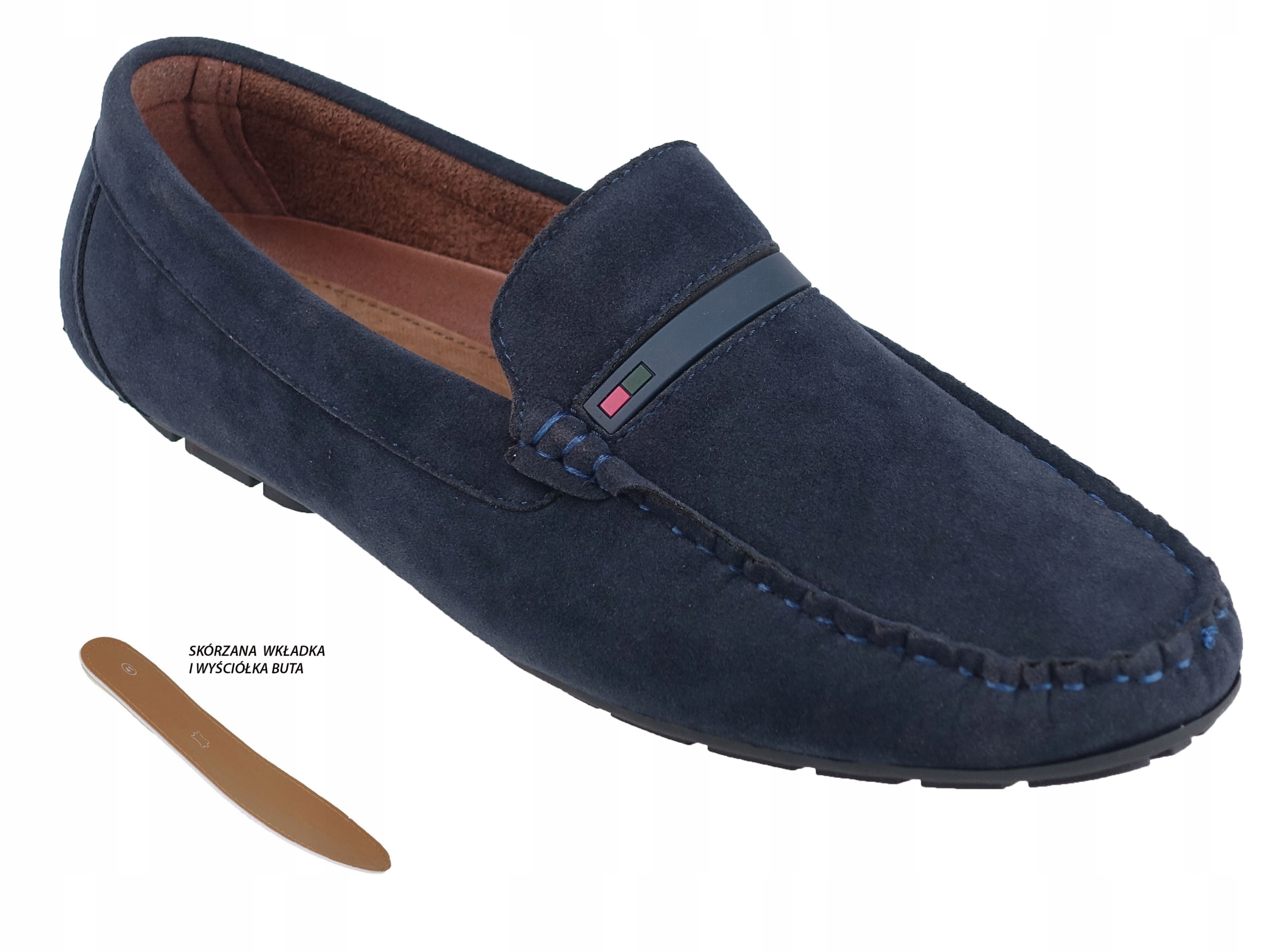 MOKASYNY MĘSKIE WSUWKI PANTOFLE WSUWANE LACZKI