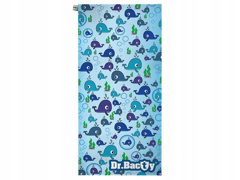 Ręcznik szybkoschnący Dr.Bacty 70x140cm wieloryb