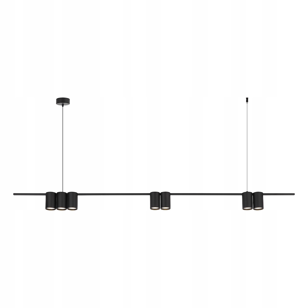 Lampa wisząca (listwa) Genesis Black 7xGU10