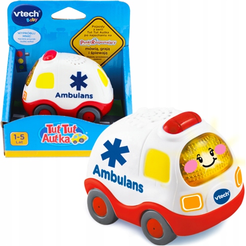 TUT TUT AUTKO AUTO AMBULANS KARETKA SZPITAL VTECH ŚPIEWA GRA MELODIE
