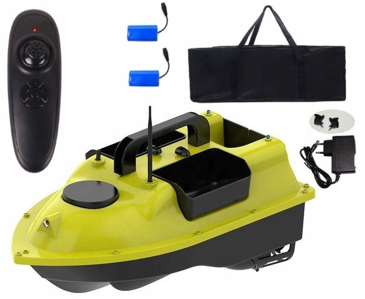 Návnadová loď s 2 akumulátory 7.4 V 5200 Mah 400 500 M 50 x 27 x 23 CM