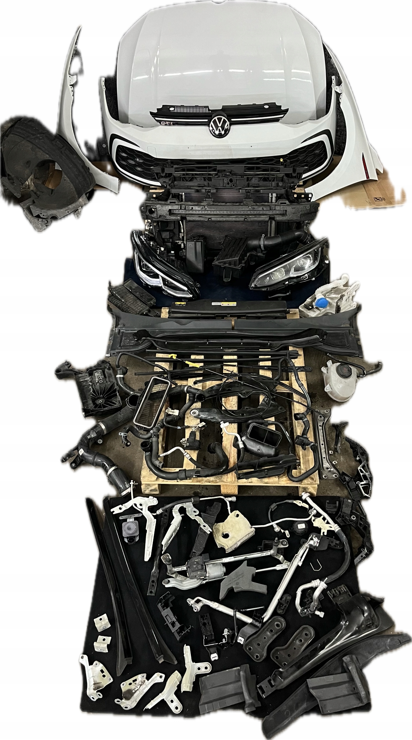 PRZÓD części VW GOLF GTI VIII 8 5H 2.0 TFSI lampy IQ LIGHT FULL LED GRILL