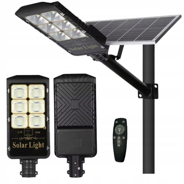 Lampa solarna 216LED latarnia uliczna z czujnikiem zmierzchu pilot