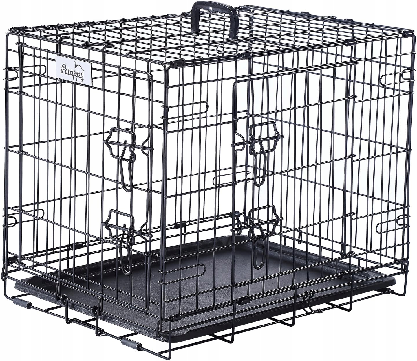 Kovová klec pro malého psa, 61 x 44,5 x 49,5 cm