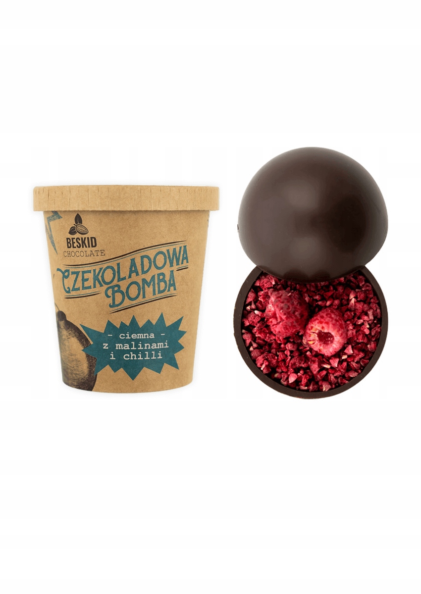 

Czekoladowa niespodzianka gift ciemna maliny chili