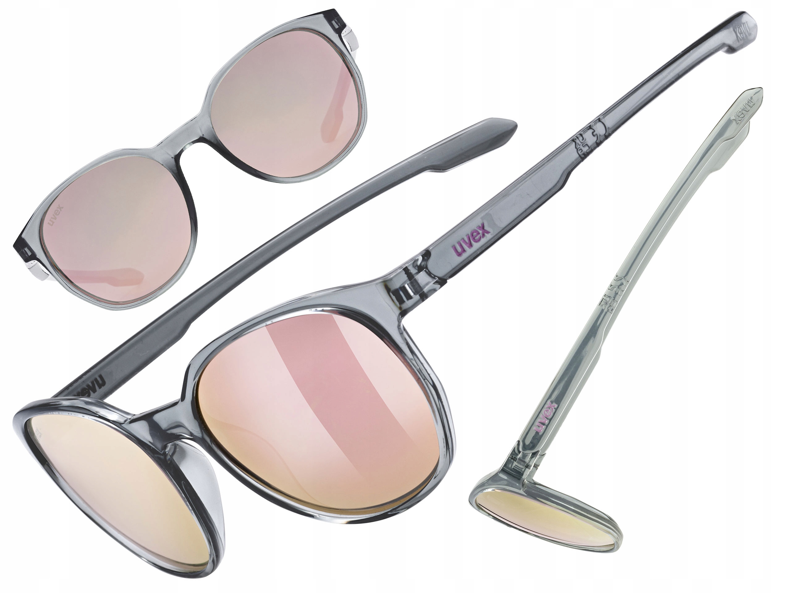 Cyklistické brýle Uvex Lgl 54 smoke (zrcadlový pink) S3