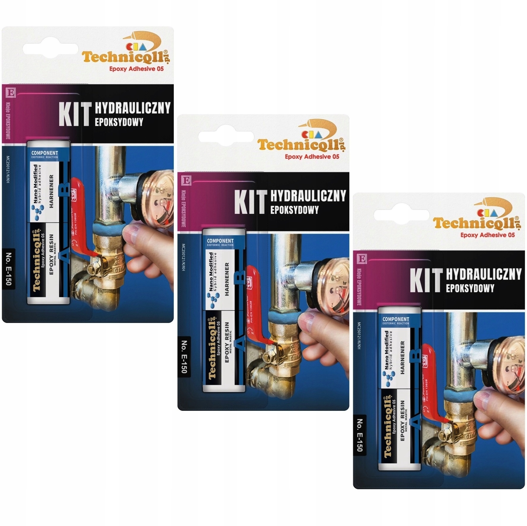 Kit Hydrauliczny Epoksydowy 35G Klej Do Rur Co Wod-kan Wody Grzejnika Mocny