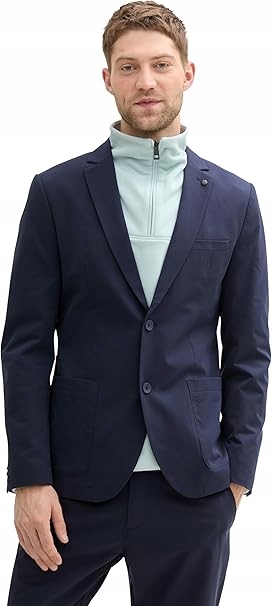 Tom Tailor Tmavě Modrá Sako S Knoflíky A Klapkami 46 J7C