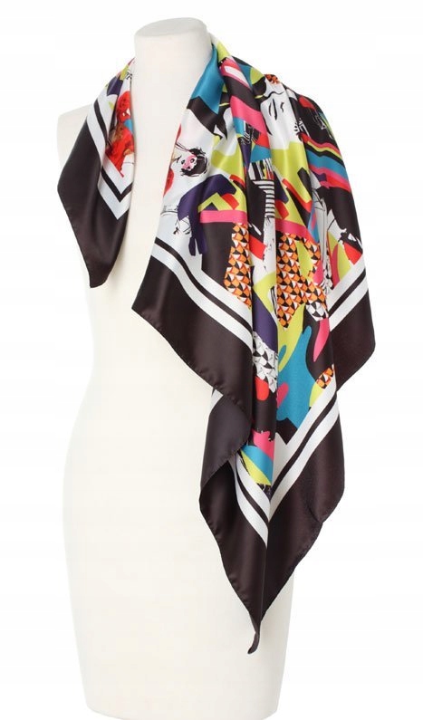 czarna Apaszka Chusta TWIGGY POP ART cudowna Kod producenta art