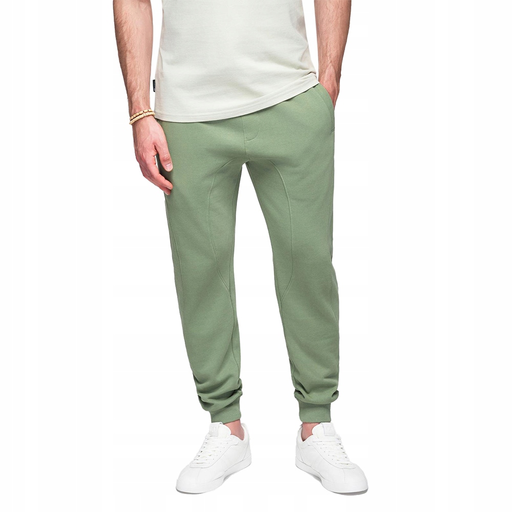 Pánské tepláky typu jogger zelené V3 OM-PABS-0173 S