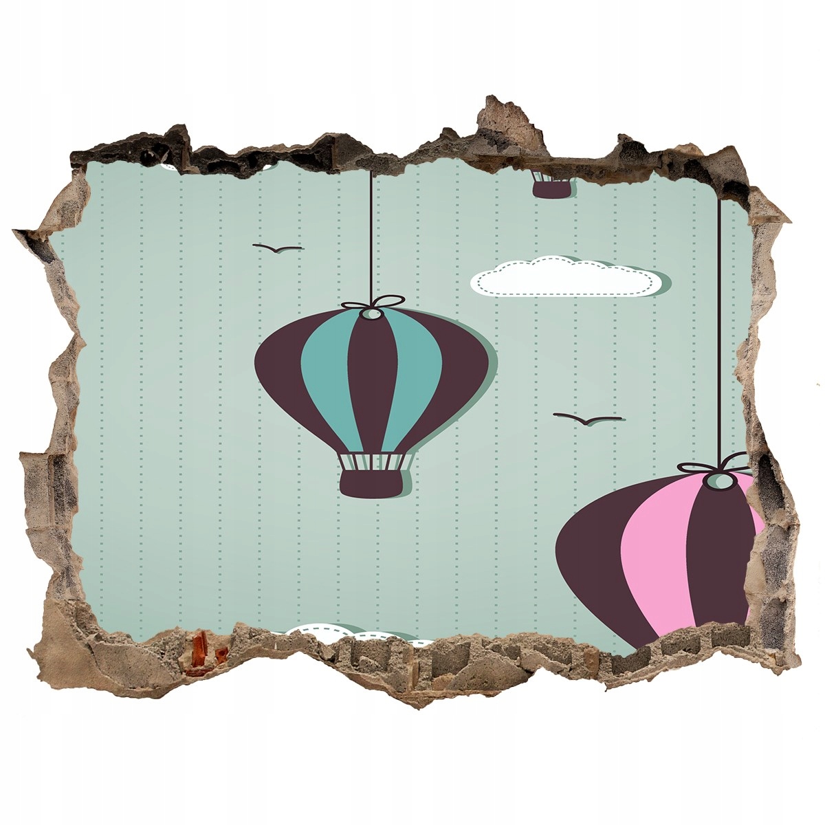 

Samoprzylepna Naklejka Latające balony 168x113