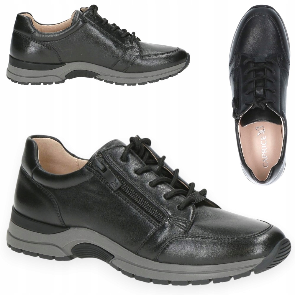 Dámské kožené polobotky 37 Caprice podzimní ploché