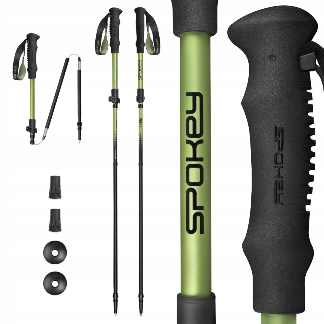 Kije Kijki Trekkingowe Spokey Terra 115-135CM Składane 46 CM Lekkie