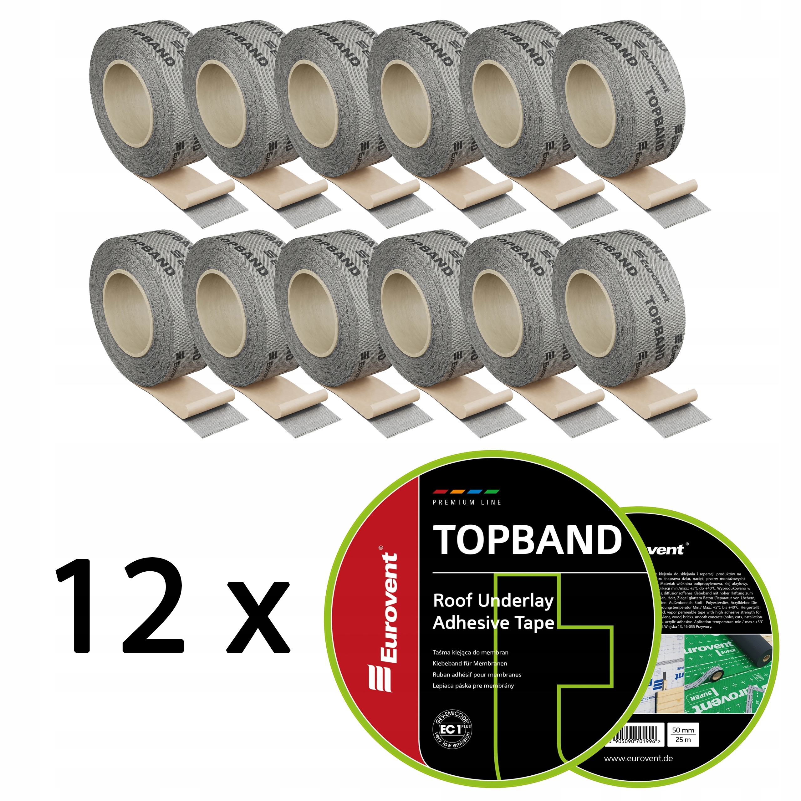 Taśma Topband Do Membrany Dachowej Łączenia Sklejania Folii Naprawcza 25m