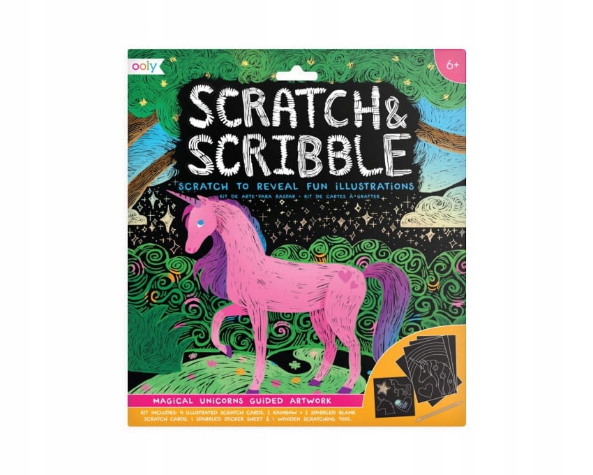 

Ooly Zdrapywanki Scratch & Scribble Jednorożce