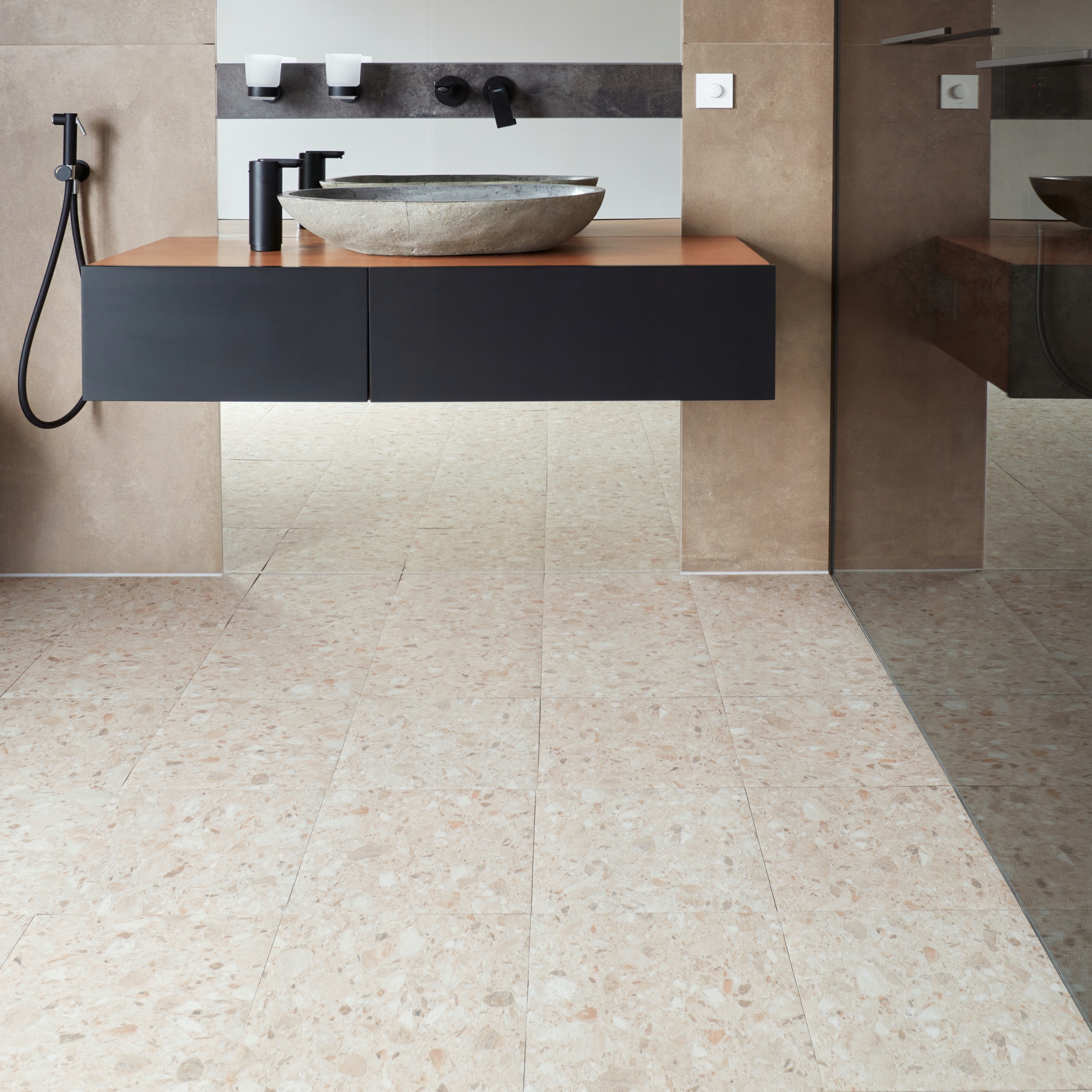 Płytka Winylowa Samoprzylepna 1 SZTUKA BEŻOWE LASTRYKO Panel Kafel parkiet Jednostka sprzedaży paczka