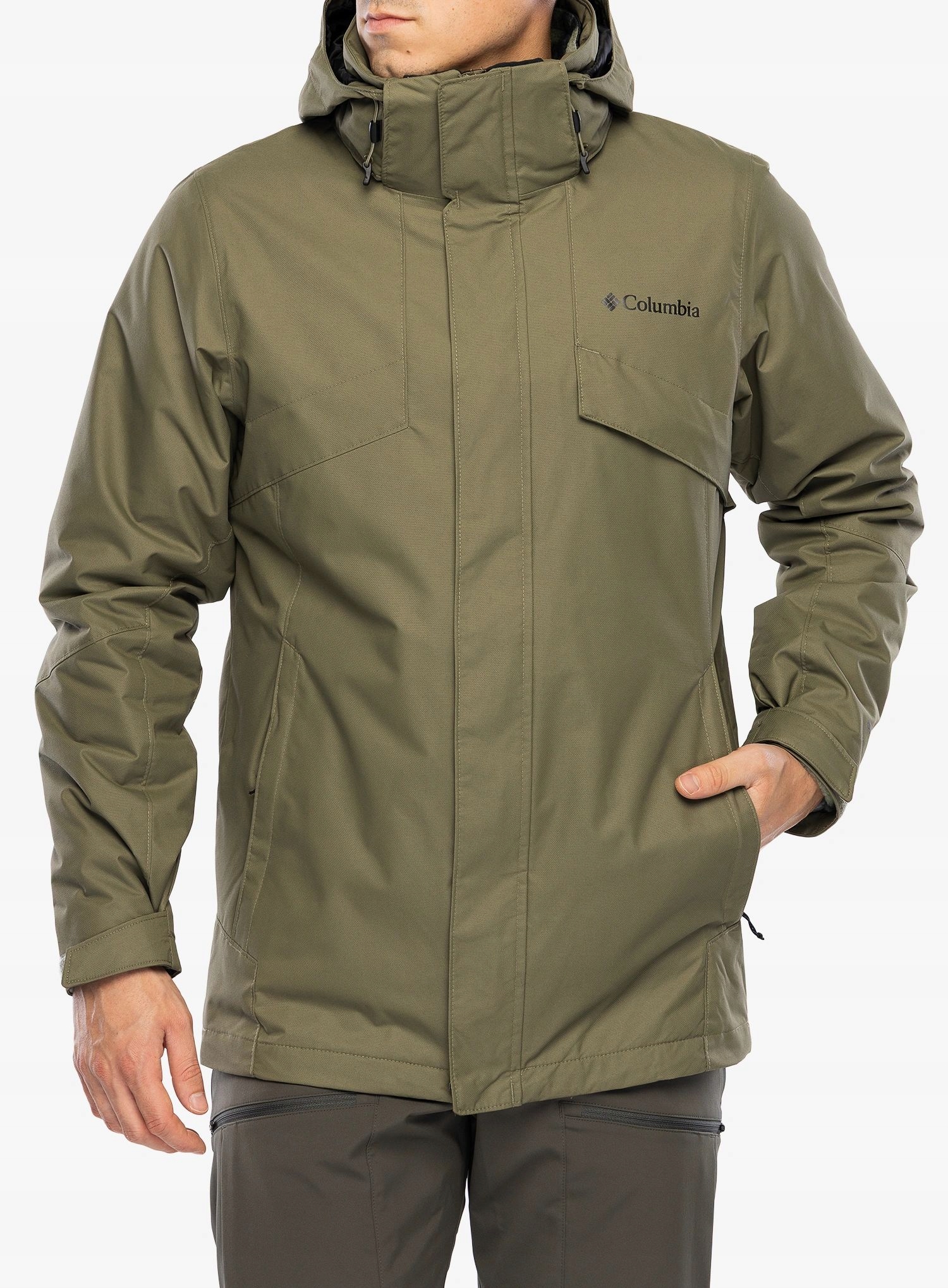 Kočárek Columbia Bugaboo III Fleece Interchange Jacket 3v1 kamenně zelená M