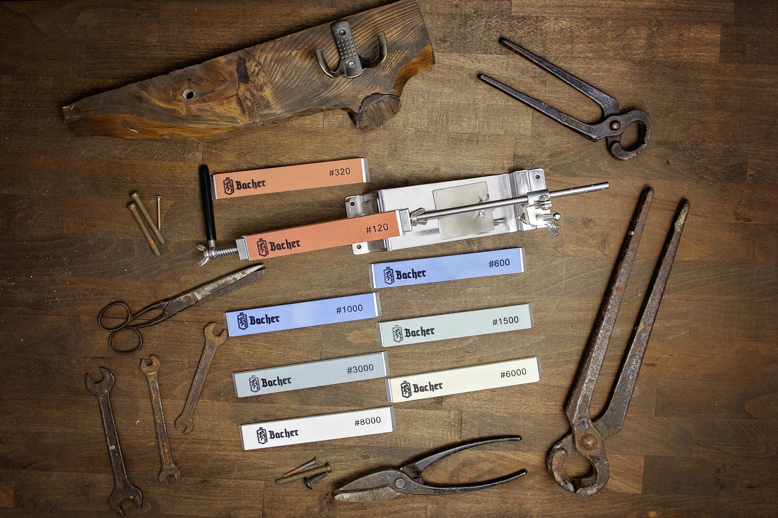 Strop skóra BACHER 4szt. do Apex, Ganzo, Ruixin + pasty, balsam Rodzaj ręczne