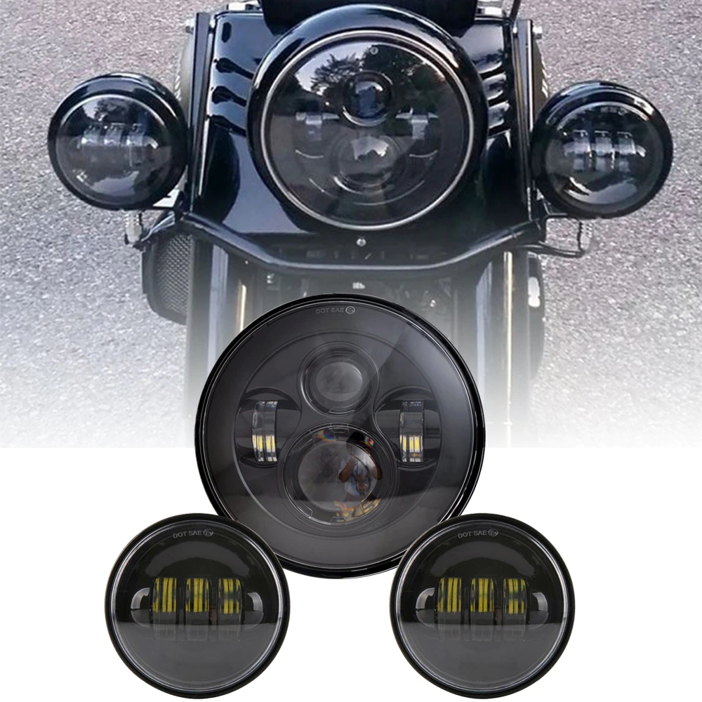 WKŁAD LAMPA REFLEKTOR LED MOTOCYKL HARLEY 7'' Dopasowanie do pojazdu produkt uniwersalny