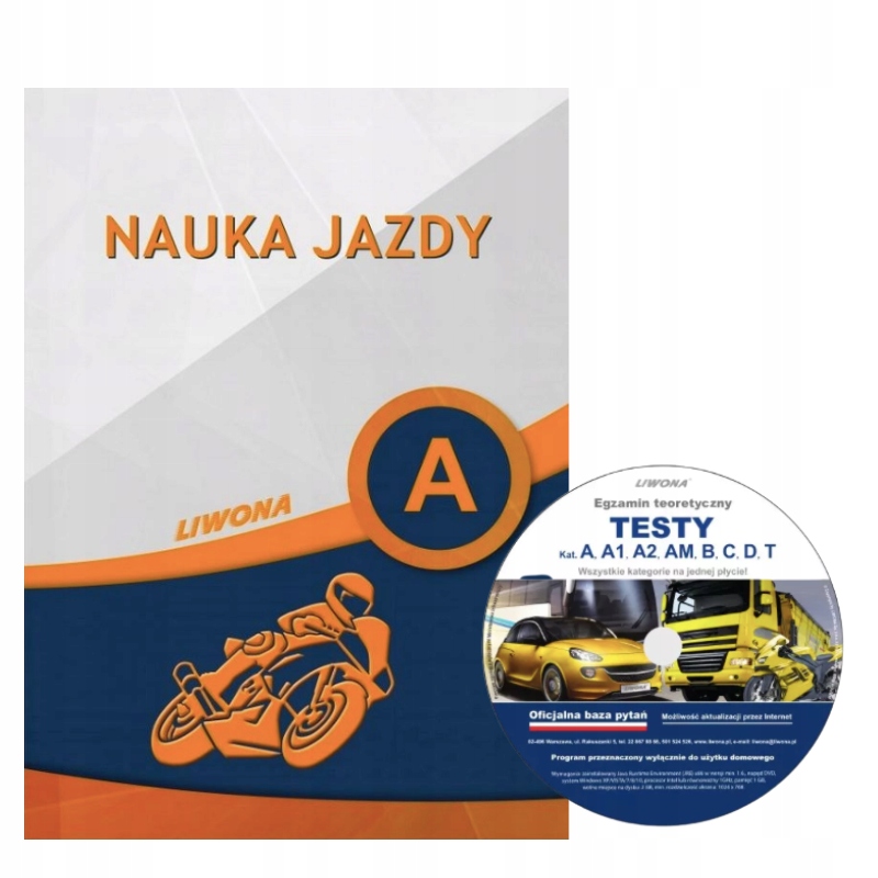 

Książka Testy Kategoria A Prawo Jazdy 2022