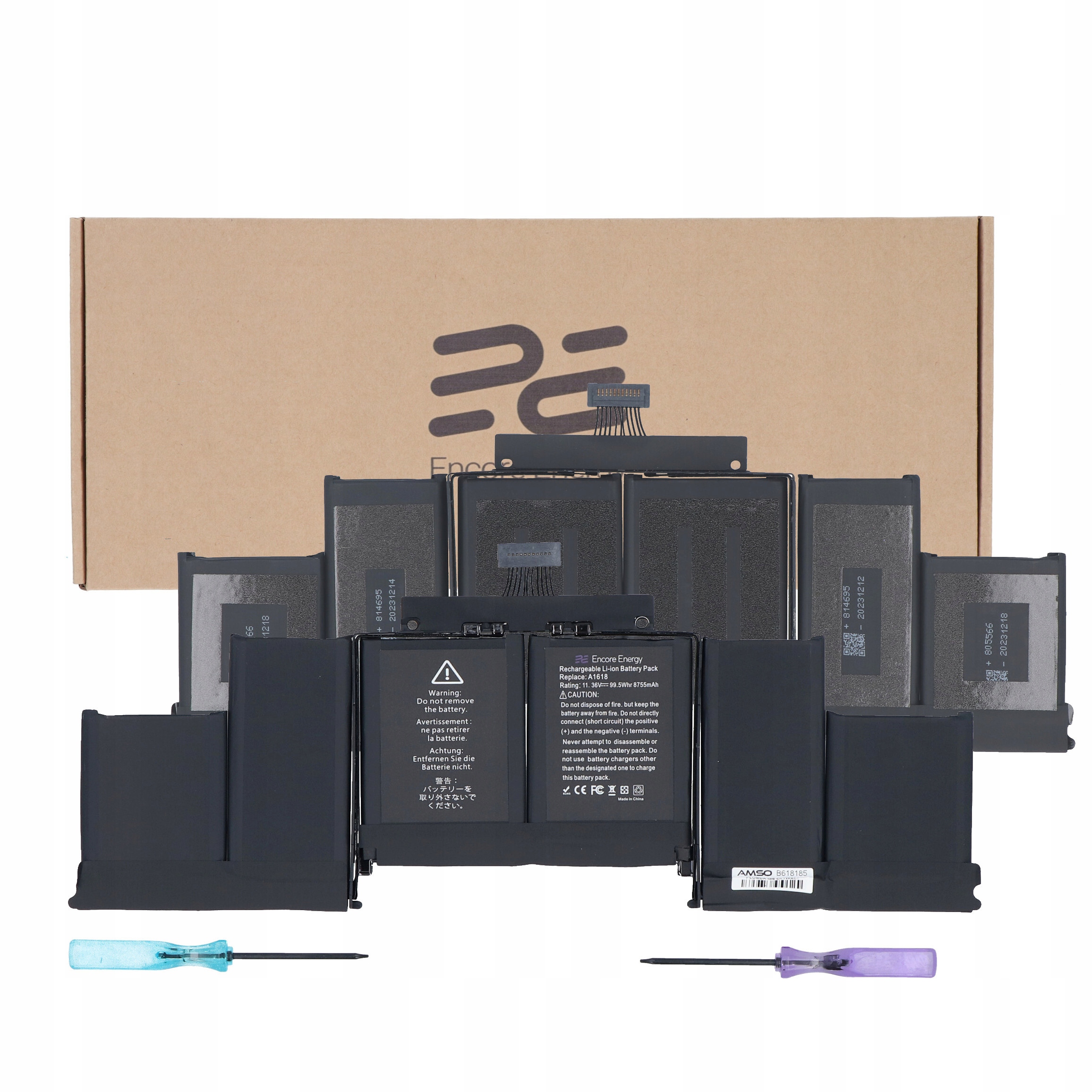 Bateria A1618 do Apple Macbook Pro 15 A1398 Retina 8755mAh Encore Energy