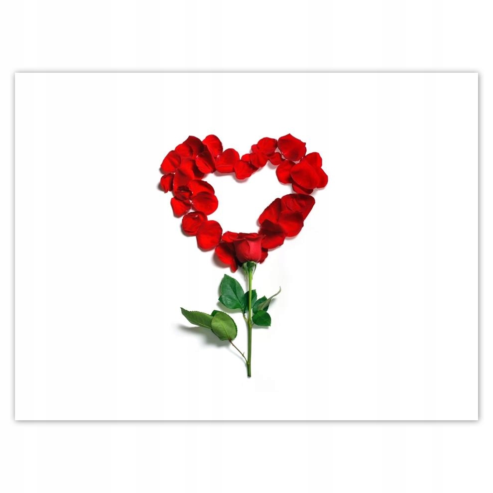 

Plakat 40x30 Różane Serce Dowód Miłość