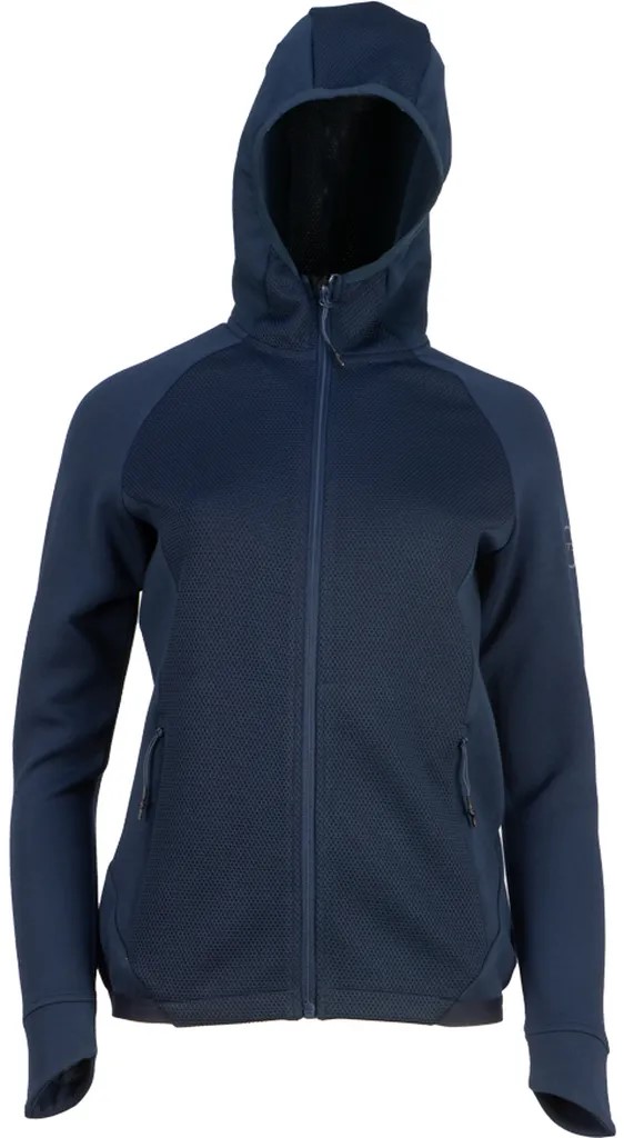 dámská sportovní mikina s kapucí na zip GTS303061L Scuba modrá 36/S