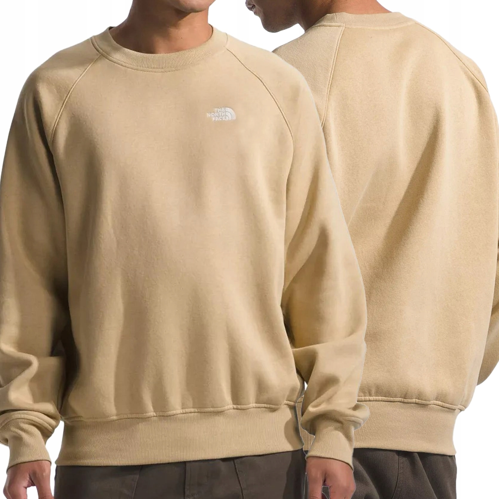 The North Face pánská mikina béžová bez kapuce NF0A86WAJK5 S