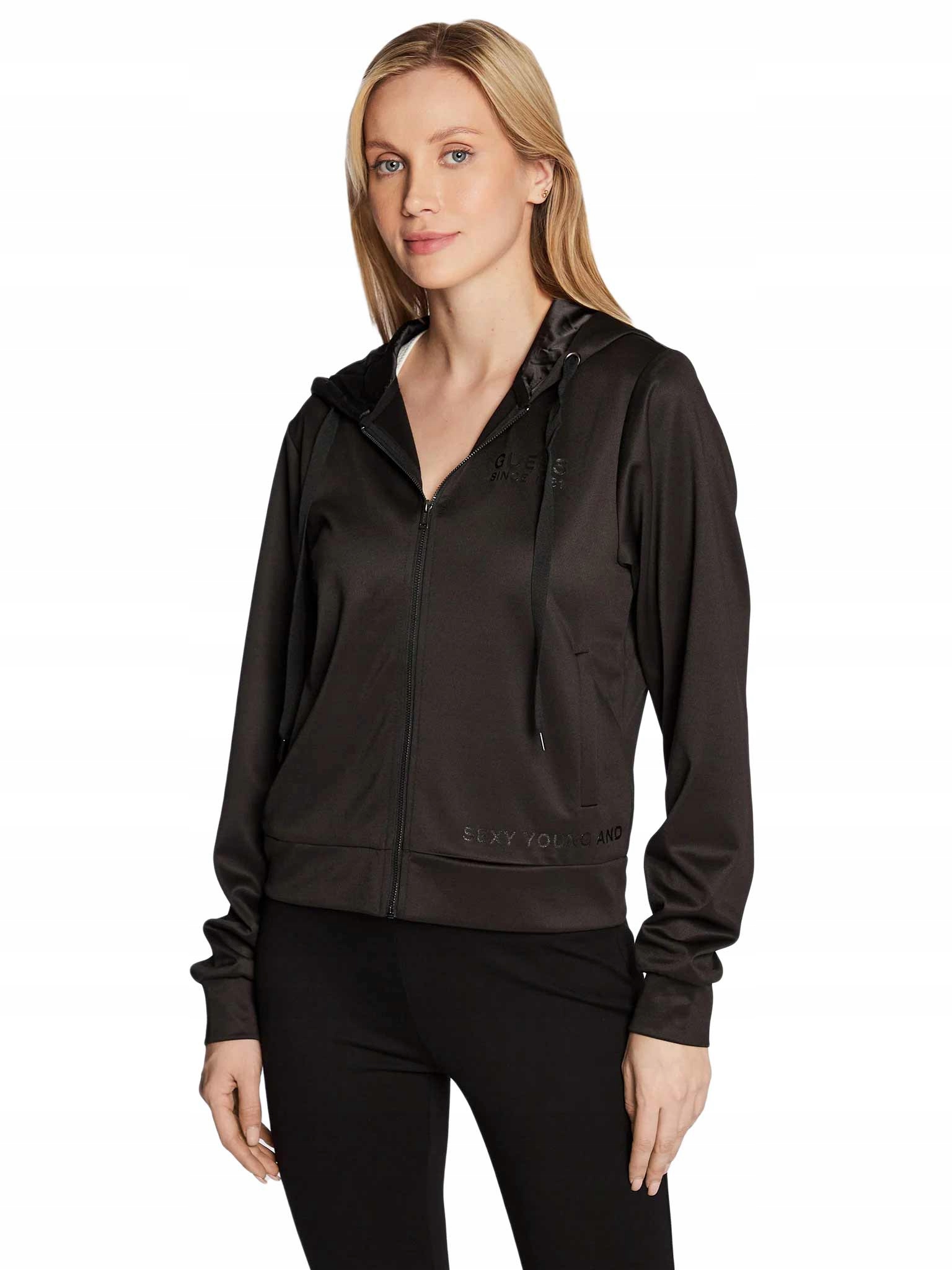 Guess Dámská Mikina Marthe Sweatshirt Černá vel. S