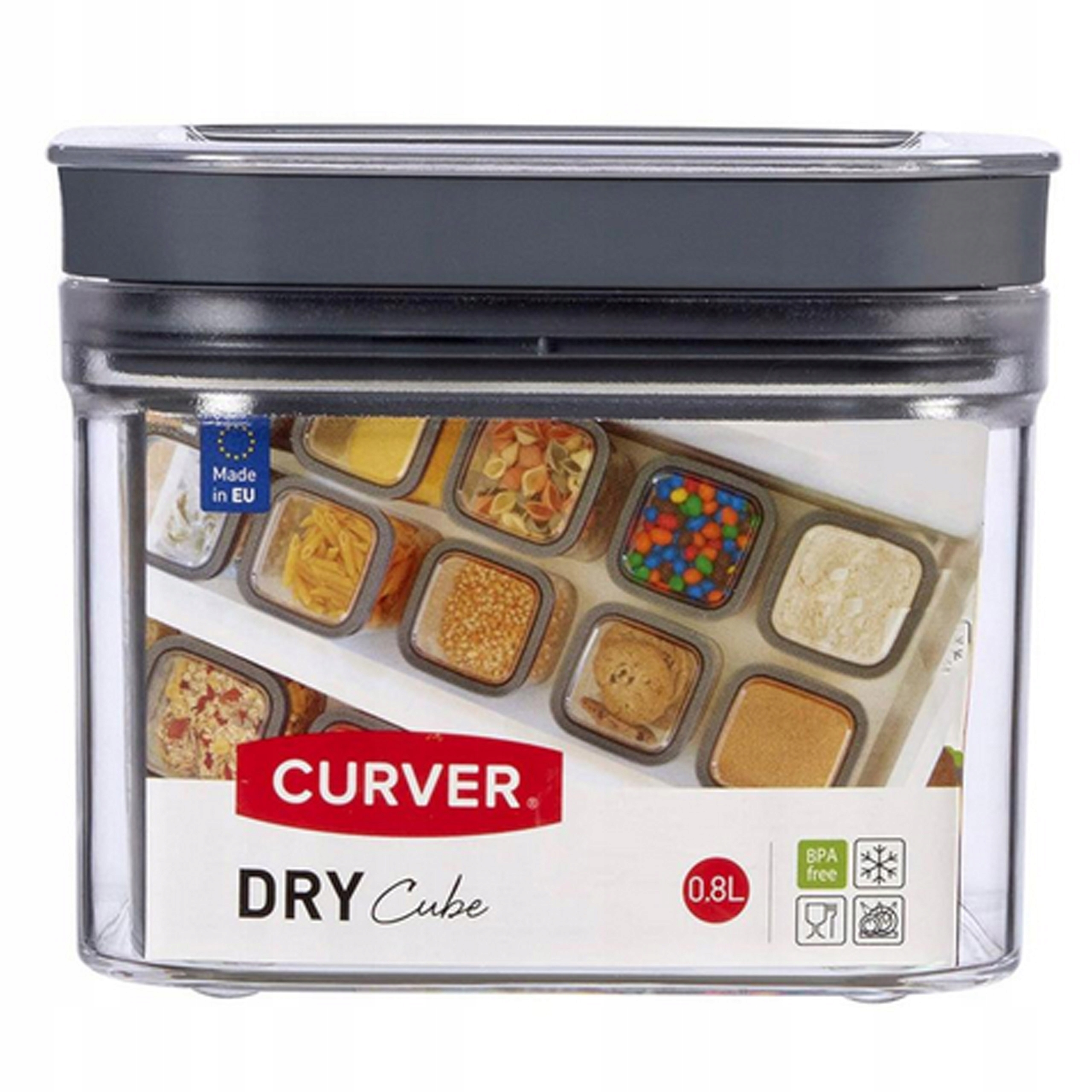 POJEMNIK NA ŻYWNOŚĆ ARTYKUŁY SYPKIE PRZYPRAWY 0,8L