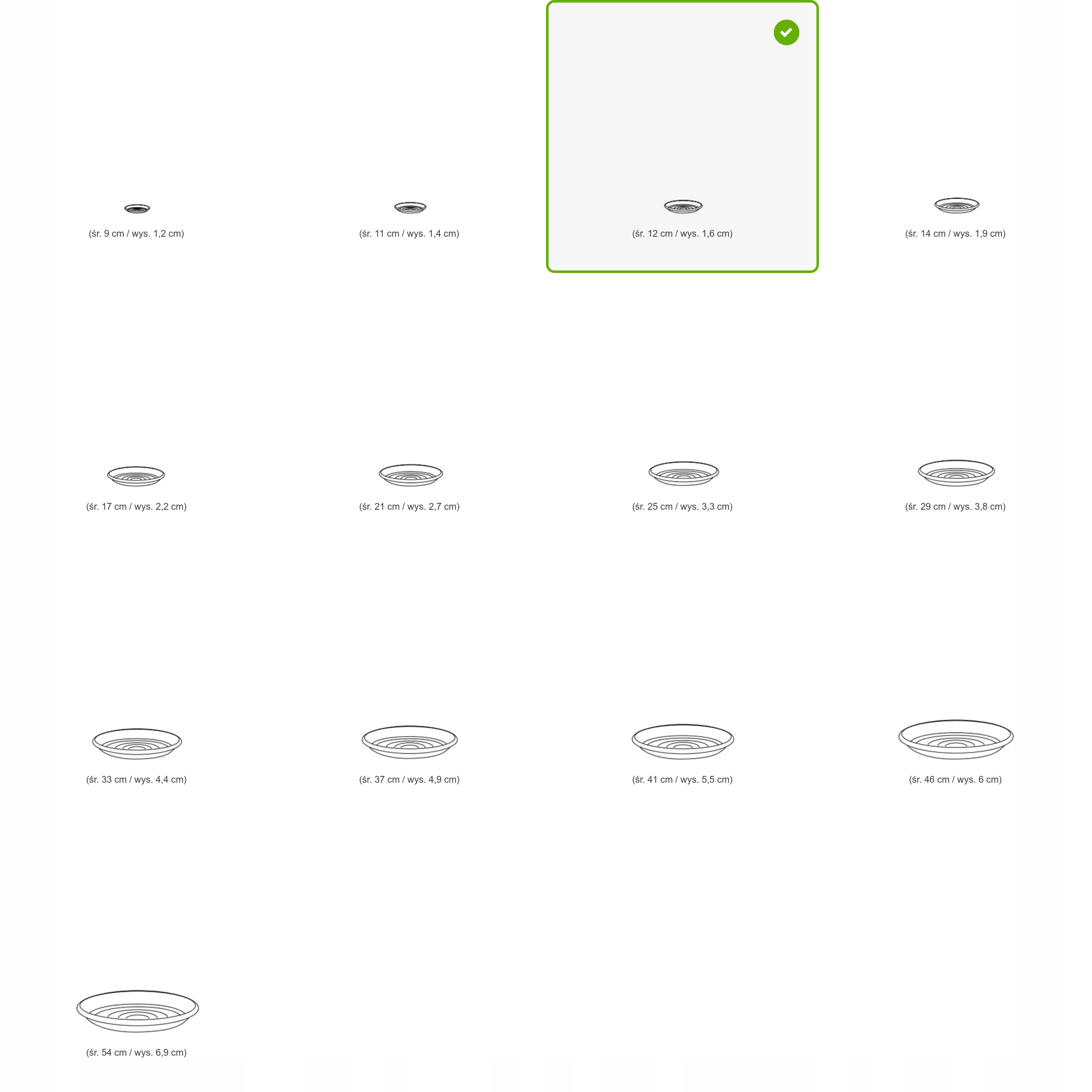 Podstawka pod doniczkę TERRA POD12 Terakota Kształt Okrągły