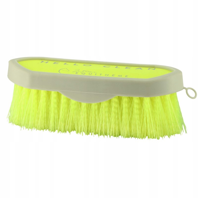 Szczotka dla konia Equi-theme Je T'Aime Dandy Brush neonowo żółta