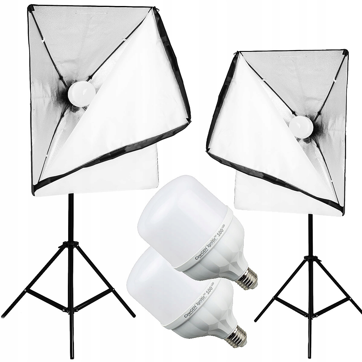 2x Lampa nepřetržitého světla Stativ Foto 200W Led