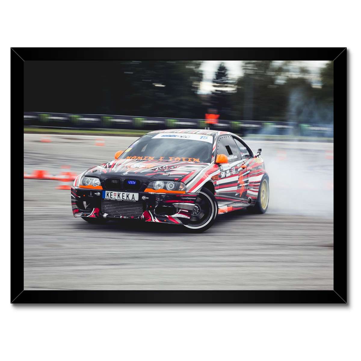 Plakáty v rámu 40x30 Bmw Drift Pálení pneumatik