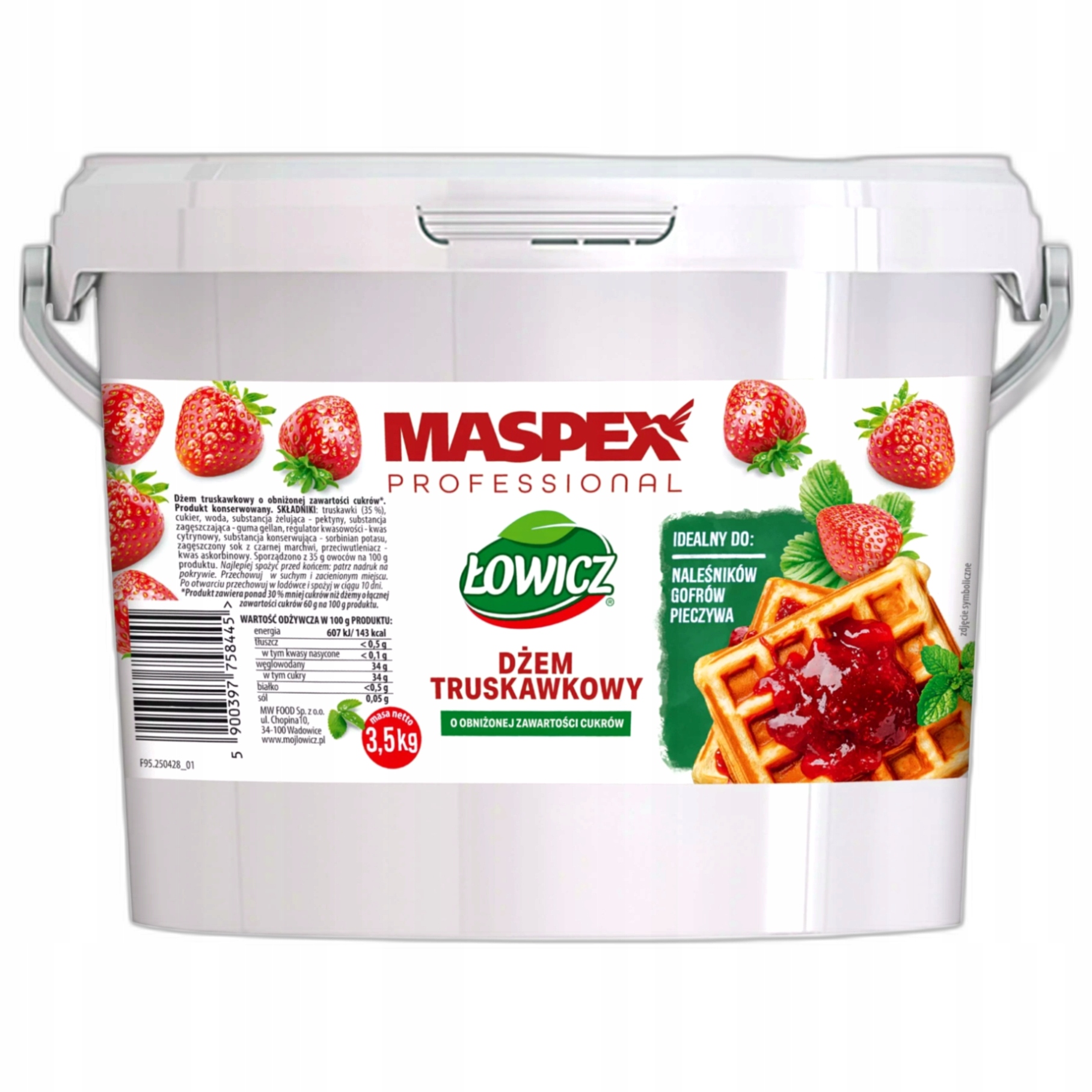 Jahodový džem Łowicz 3,5 kg