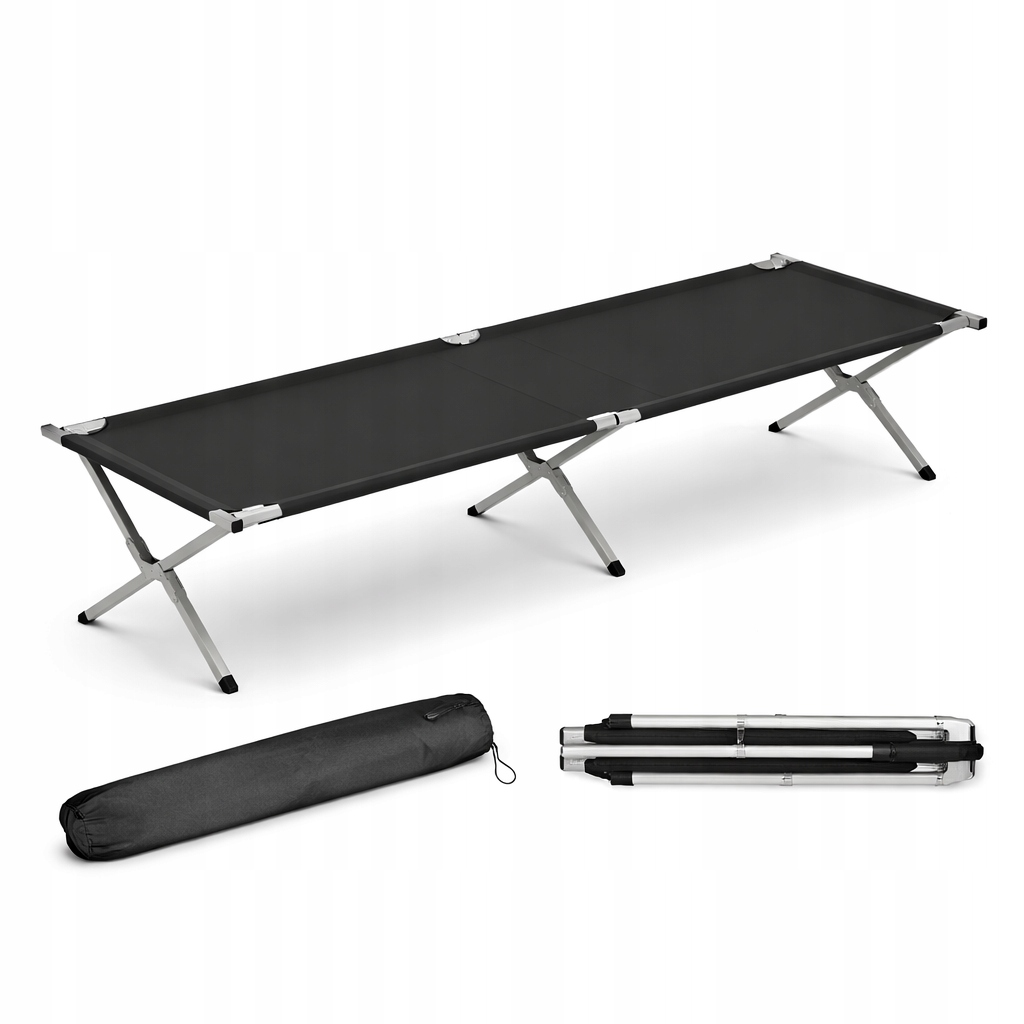 Łóżko Polowe Turystyczne Składane Kanadyjka XXL Duże Premium Pokrowiec