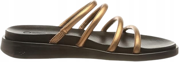 Fred De La Bretoniere Dámské Nazouváky Se Zlatými Pásky A Kůží 39 J6A