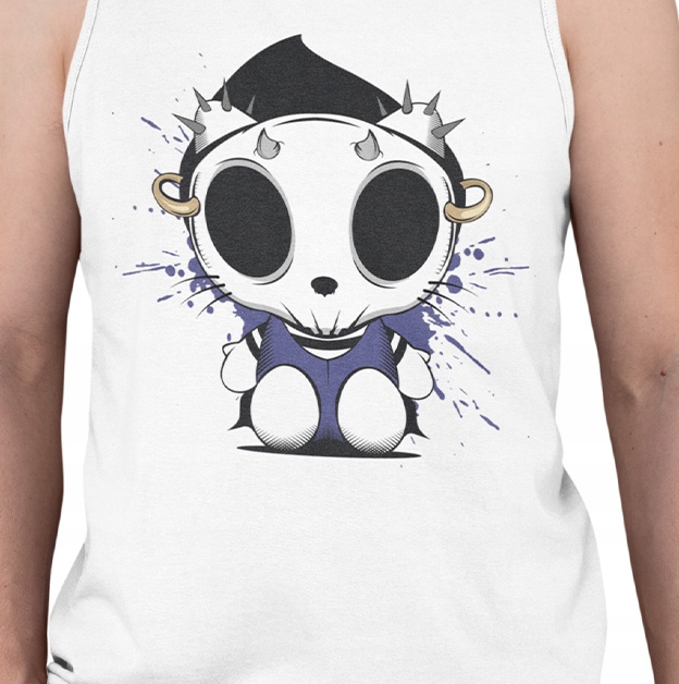 TANK TOP HORROR/ROCK HELLO KITY SKULL MASK Marka inna
