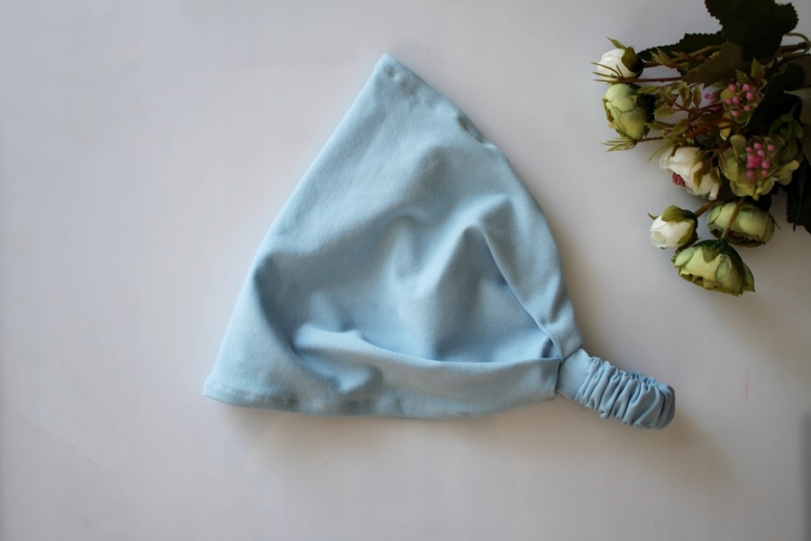 Chustka gumka jasno niebieska DAMSKA szeroka Marka inna