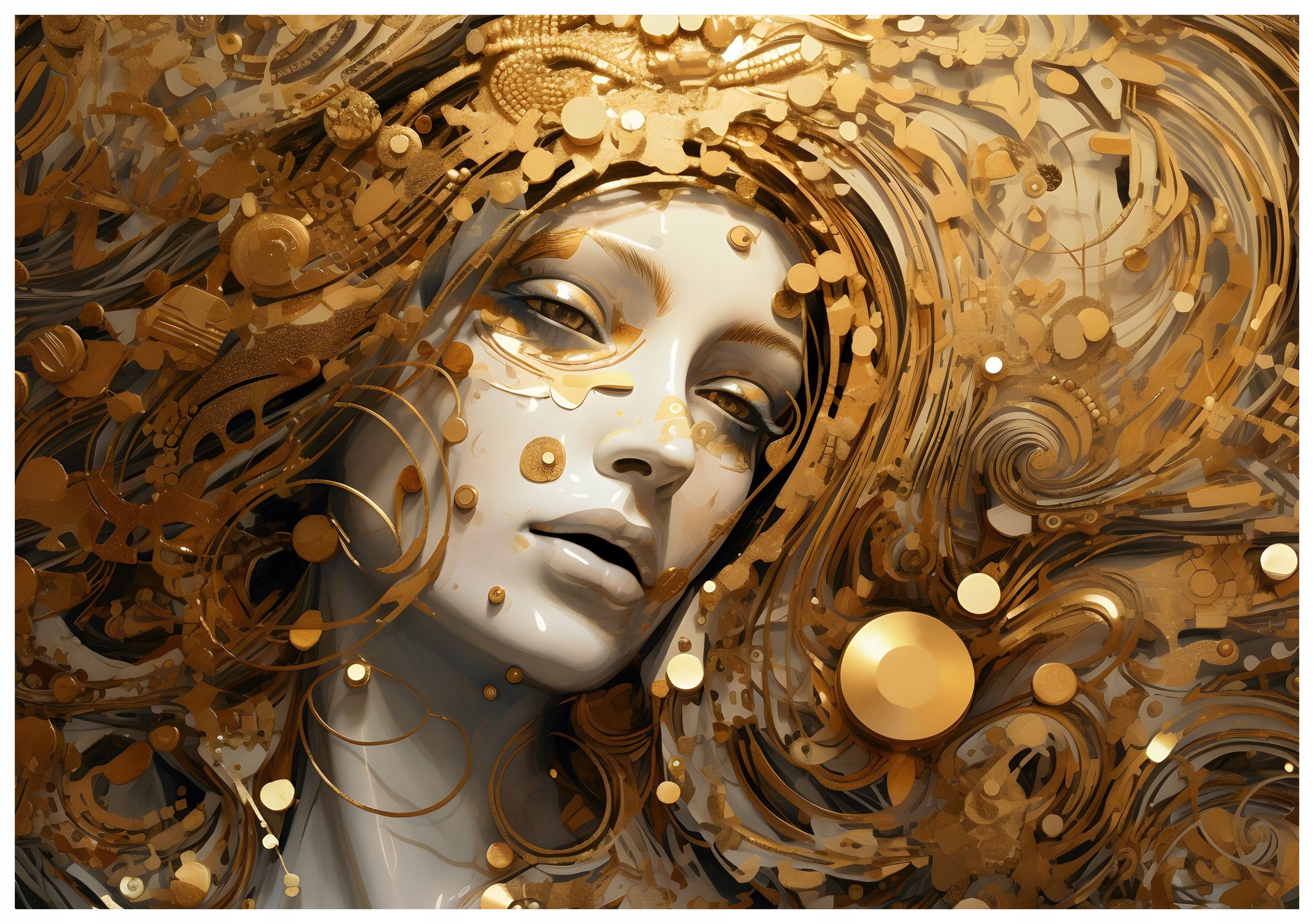 Fototapeta Zlatá elegancia Abstrakcia Žena 416x254 Luxus lepidlo