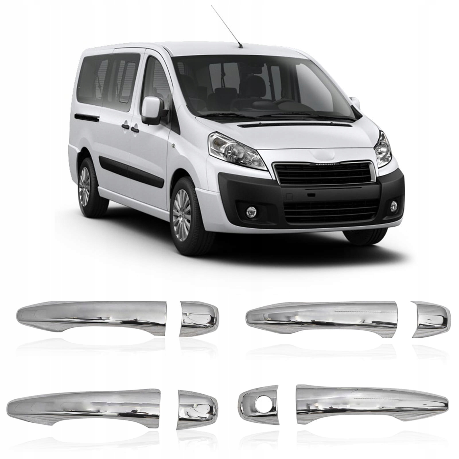PEUGEOT EXPERT II 2006-2016 DEKORACYJNE NAKŁADKI NA KLAMKI