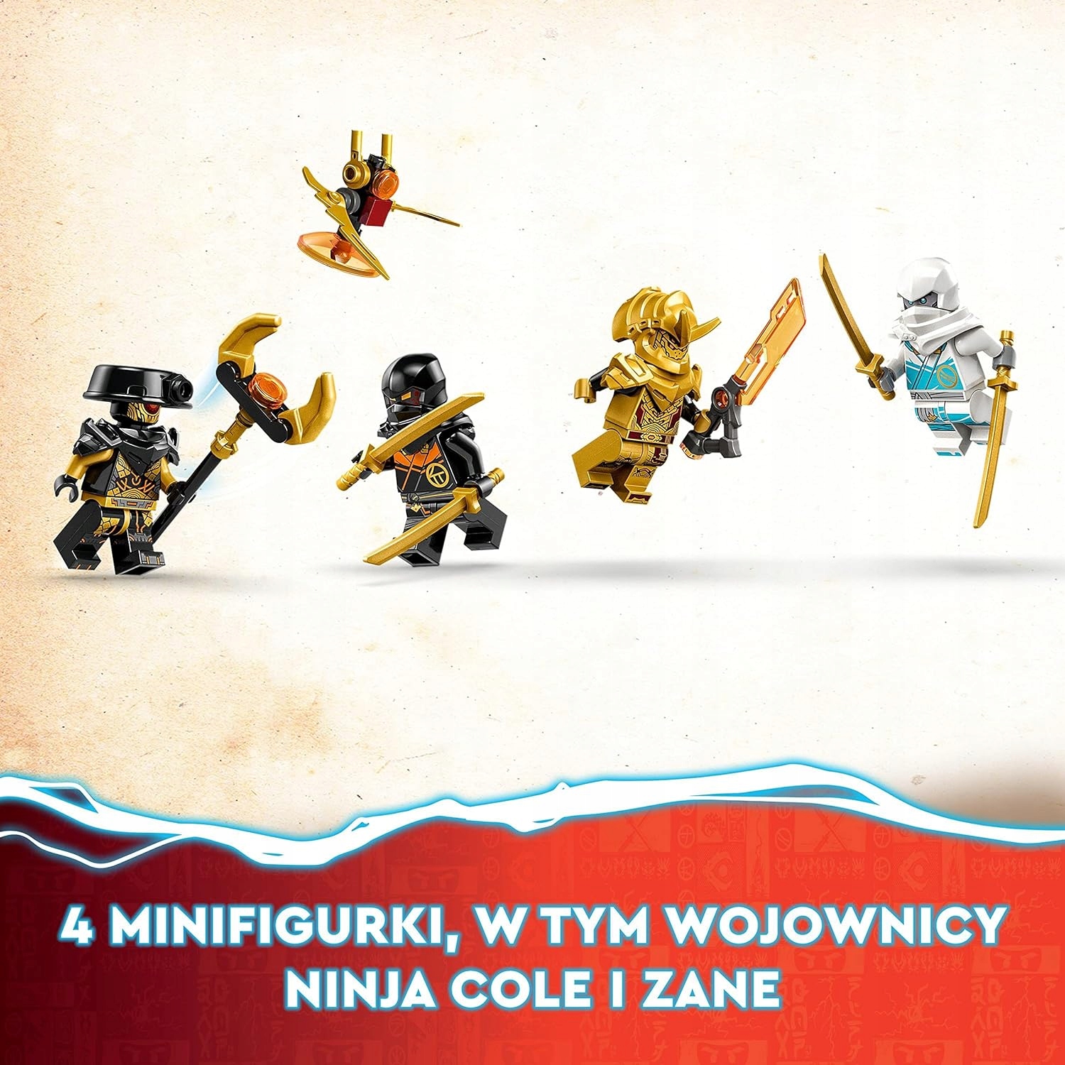 LEGO NINJA GO 71791 SAMOCHÓD WYŚCIGOWY AUTO SPINJITZU SMOKA ZANE'A 7+ Marka LEGO
