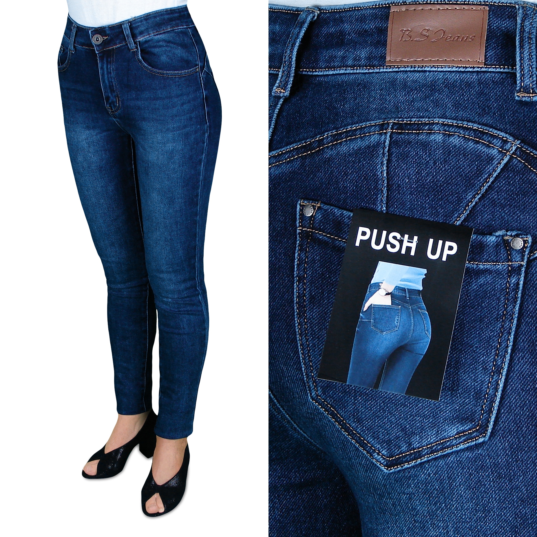 

Spodnie Damskie Jeans Wyszczuplające 42 88-96 cm