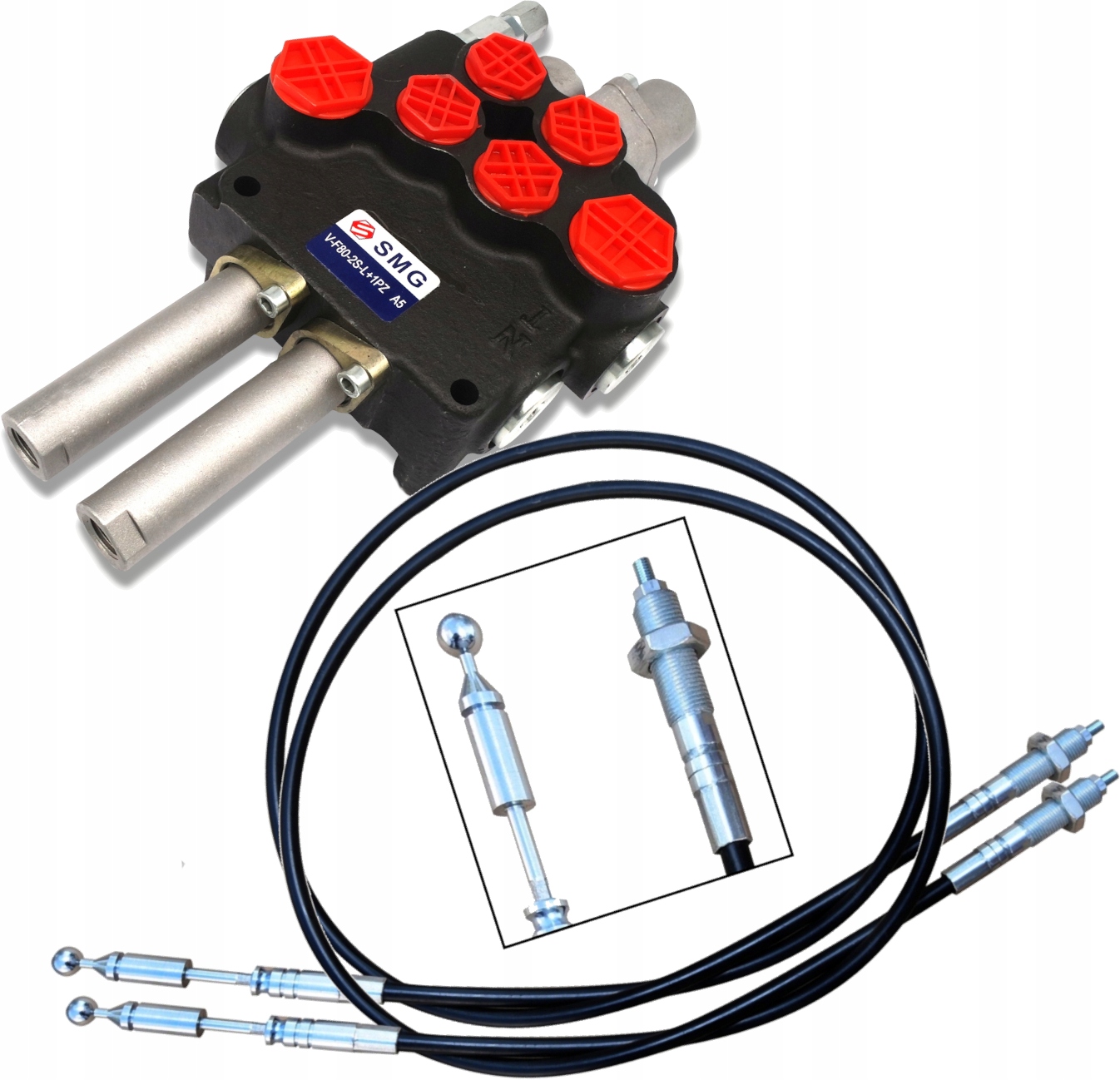 8474.2X2M - Сплиттер 2 секционный 80л защелка + звенья 2М поворот