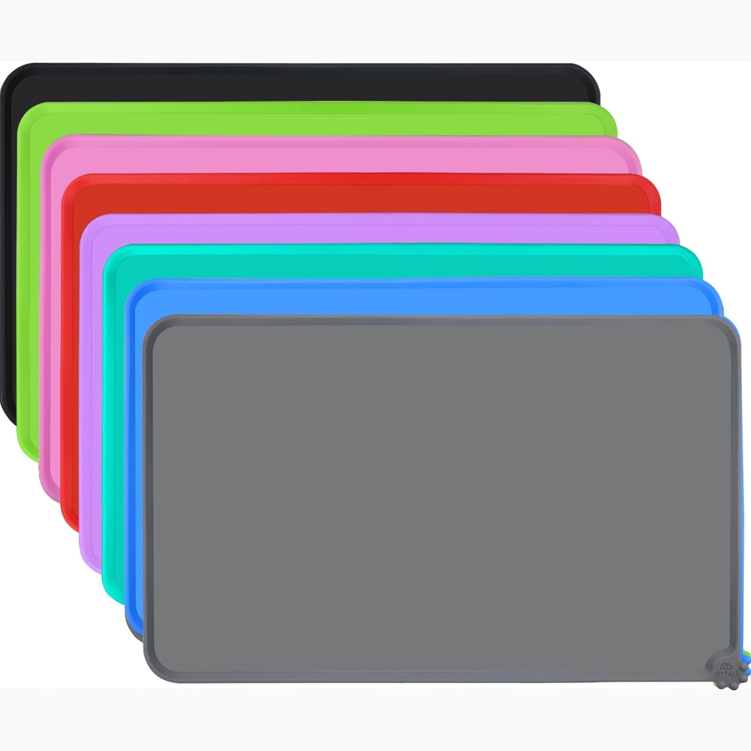 Levně Silikonová Podložka Na Krmení Zvířat 47 x 30 cm Šedá Voděodolná Podložka