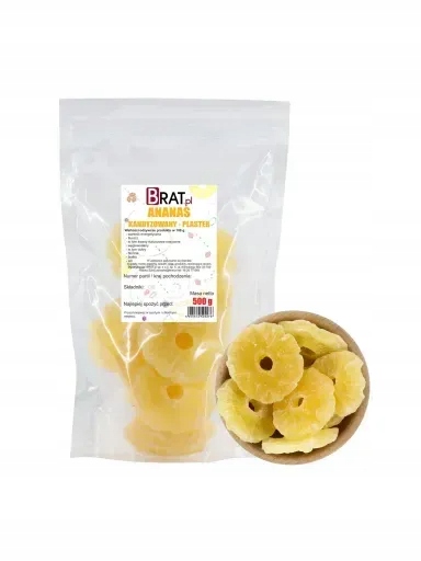 2 x Brat Ananas kandovaná náplast 500 g