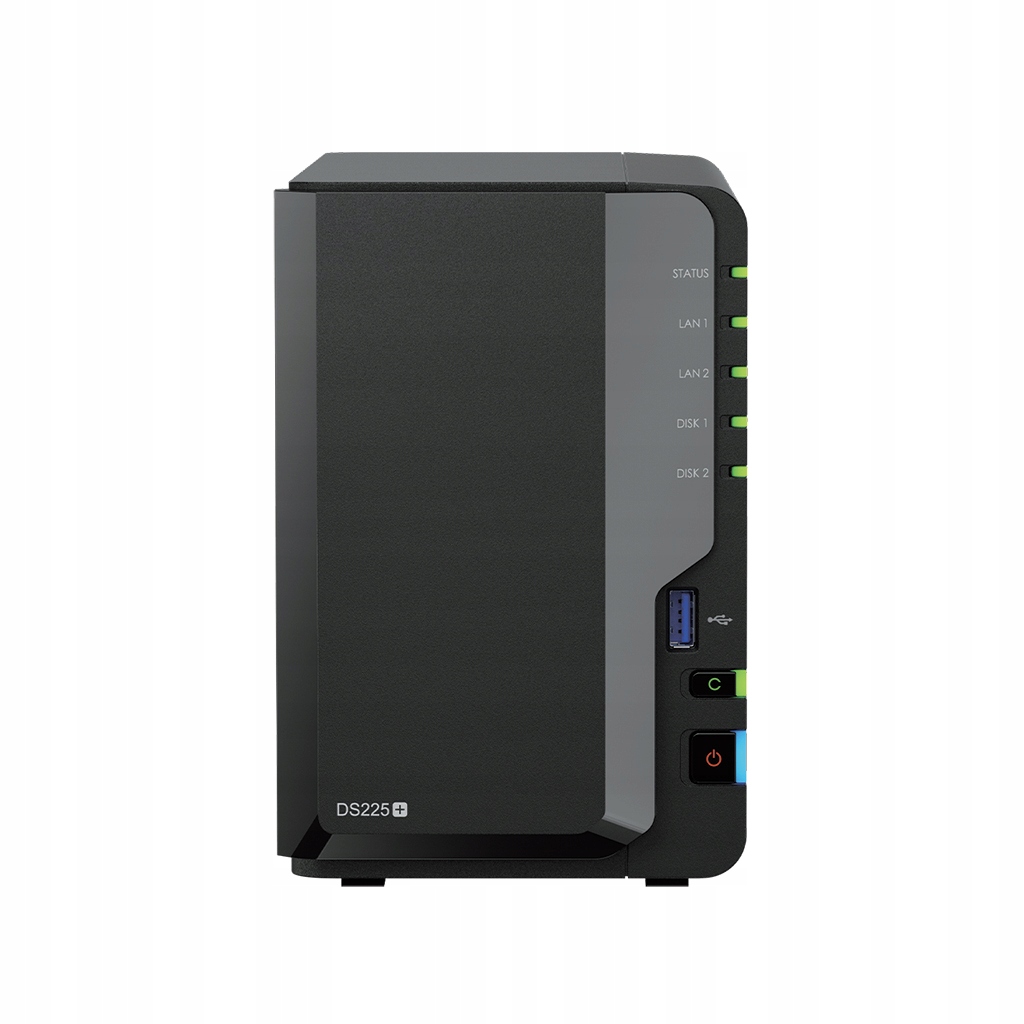 Synology DiskStation DS225+ Intel Celeron J4125 2 Gb DDR4 Czarn